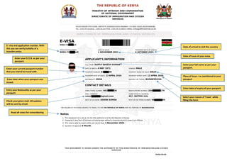 Visto per ingressi multipli per il Kenya Visto per ingressi multipli per il Kenya