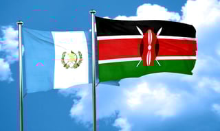 Kenya and Guatemala Flag Together Kenya and Guatemala Flag Together