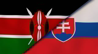 Kenya And Slovakia Flag Together