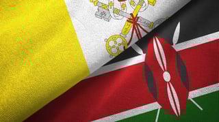 Kenya And Vatican Flag Together