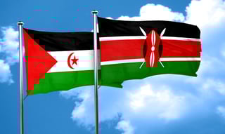 Kenya and Western Sahara Flag Together