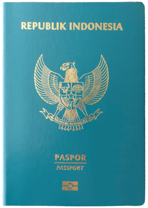 Copertina anteriore del passaporto indonesiano Copertina anteriore del passaporto indonesiano