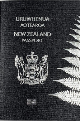 Copertina anteriore del passaporto neozelandese Copertina anteriore del passaporto neozelandese