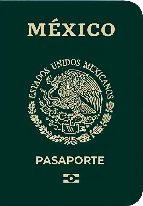 Copertina anteriore del passaporto del Messico Copertina anteriore del passaporto del Messico