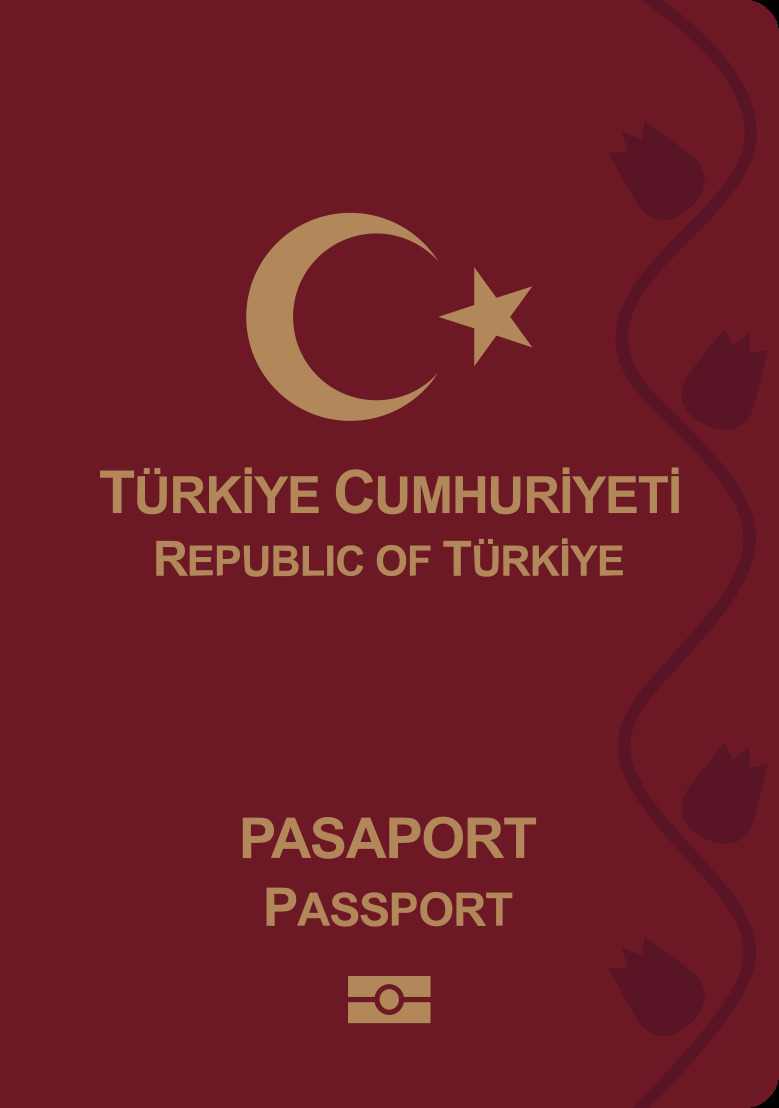 Front Cover of Turkey Passport Front Cover of Turkey Passport