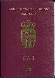 Front Cover of Denmark Passport Front Cover of Denmark Passport