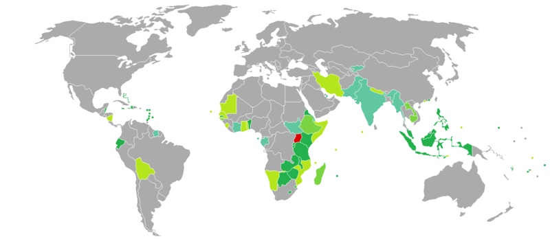 Paesi esenti dai requisiti del visto per l'Uganda